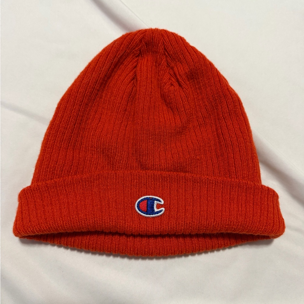 Champion Orange Beanie Hat
